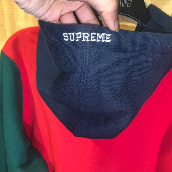 Supreme s logo hooded red - Picture 8 of 9